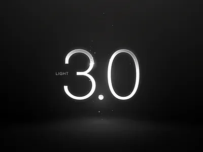 light 3.0 cool dark design illustration light number shine star texture vision