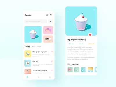 inspiration collection app ui ux