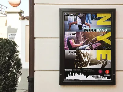 New Years Eve | Poster Design adobe airtime branding content design eve icon identity illustration mockup new new year nye poster template typography years