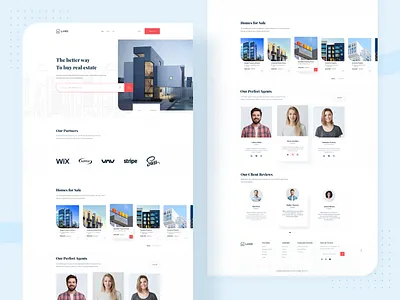 Land - Real Estate Landing Page Exploration clean design experience home landing page property real estate user ux web website