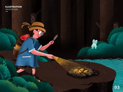 Going to adventure design illustration ui