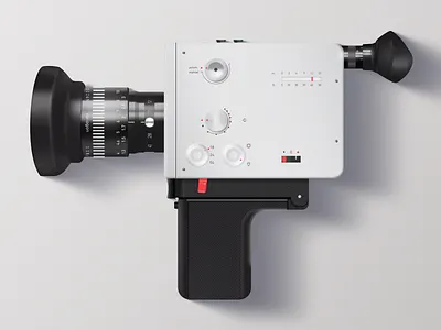 Super 8 illustration illustrator realism super 8 vector video camera