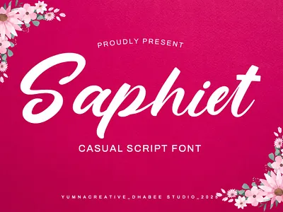 Saphiet – Casual Script Font beauty brands casual design fancy feminime font handwritten illustration luxury modern new retro script trend typeface typography ui vintage web