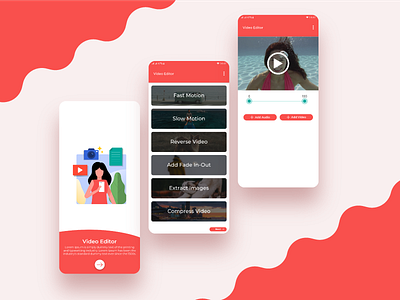 Video Editor App UI/UX Design audio design edit inspiration mic pause play tools uiux userexperience userinterface video
