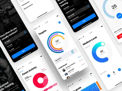 Fitness personal trainer and tracker app II adobexd appdesign design dribbblers free ui freebie inspiration interaction interface iosinspiration minimal photos ui uidesign uitrends userexperience userinterface ux uxdesignmastery wireframe