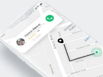 Driver Arrived adobe xd careem google map google material navigation profile taxi taxi driver transport travel uber user profile uxui