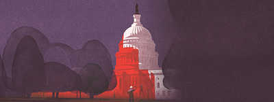 Capitol conceptual digital editorial folioart illustration karolis strautniekas politics usa