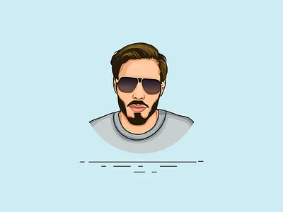 Vector Art - Vector Portrait - Cartoon Illustration adobe illustrator avatar avatardesign caricature cartoon portrait digital portrait face illustration art portrait portrait art portrait illustration vector art vector artwork vector illustration vector portrait vectors vexel vexel art