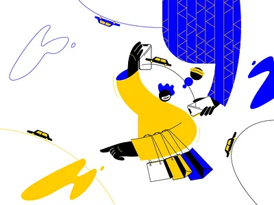 illustration for an African taxi 2d art book art design drawing flat illustration taxi app taxi booking app taxi driver ui ux vector