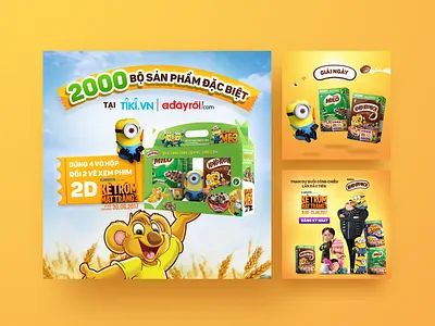 Koko Krunch X Despicable Me - Social Media Post cereals despicable me koko krunch milo promotion socialmedia