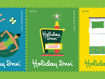 Holiday Inn Postage Stamps 1 holiday inn illustration stamp stamps