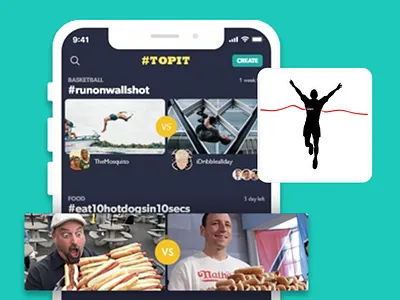 Topit - Video and Image competition app competition game mobile app social network video and image