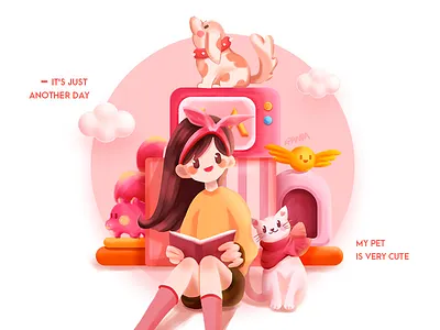 my pets illustration