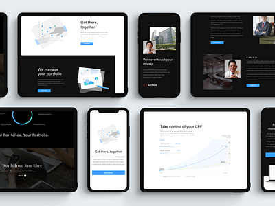 endowus.com website redesign chart illustration investment landing mobile ui ux web