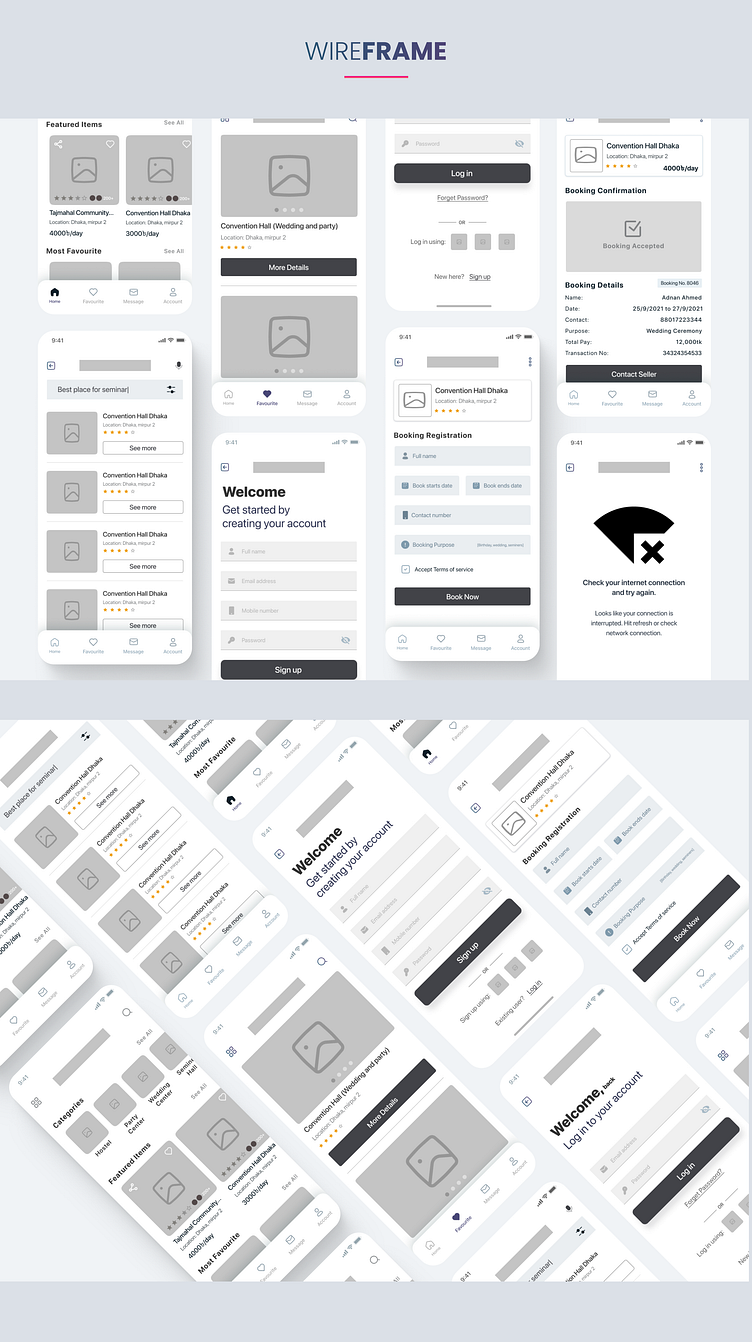 HALL BOOKING APP by ASAD on Dribbble