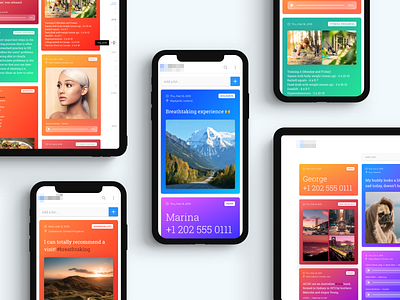 Secret Project app eleken grid mobile notes notes app ui ux web