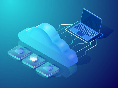 Cloud computing cloud cloud computing data design illustration isometric illustration vector web