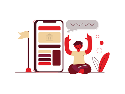 Government Digital Mascot app branding charactedesign design dribbble flat flatdesign illustration vector