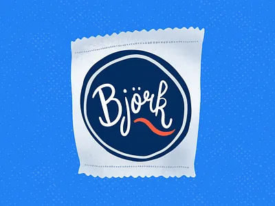 Björk Peppermint Patty bardot brushes candy illustration peppermint patty procreate