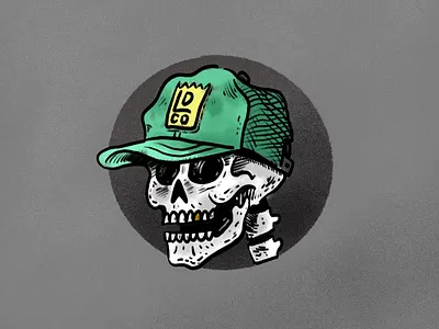 Skeletoni brand branding illustration ipad pro lunch lunchdesignco merch procreate skeleton
