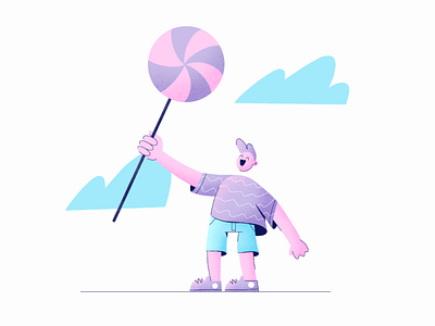 Candy Kid candy happy illustration kid procreate
