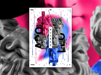 Rain Poster #205 apollo blue challenge conception creation creativity design challenge design experiment digital art graphic design graphic designer inspiration photoshop poster poster art poster creation poster design process red speed art