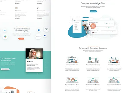 Bloomfire Solutions abstract button clean design home homepage iconography illustration interface landing landing page marketing site ui user interface ux webdesign website wordpress