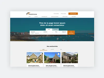 UX/UI Design - Real estate website design graphic graphic design homepage homepage design real estate ui ui design ui designer uidesign ux uxdesign website