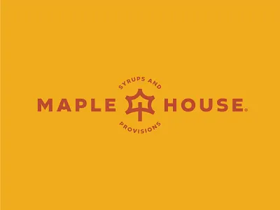 I Think I'm Stuck amber badge brand branding design gold house icon leaf logo maple mark photography rust syrup typography yellow