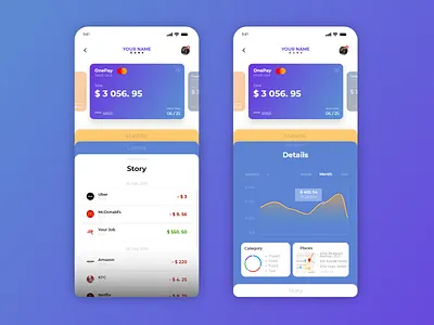 Your Name Bank - Concept design app app design clean concept creation daily design interaction interface ios material mobile mobile app ui ux website