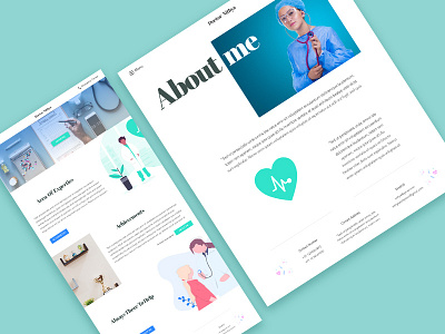 Doctor profile doctor portfolio web design