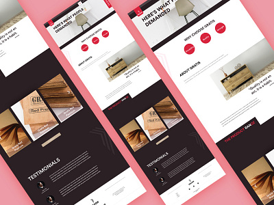 Gratis furniture ui web design