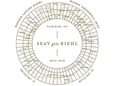 B + M = <3 collateral design typography wedding