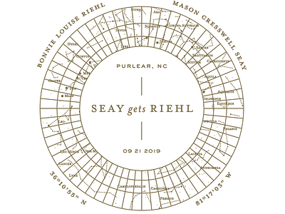 B + M = <3 collateral design typography wedding