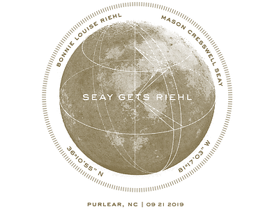 B + M = <3 collateral design typography wedding