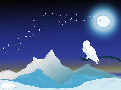 Winter_landscape illustration landscape vector winter