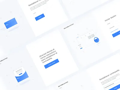 EMR Login illustrations blue dashbard design email healthcare illustration lock login login from medical modern plastic surgery recover recovery ui ux white