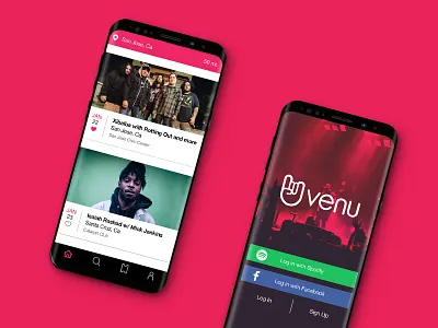 Venu laydown mobile product product design uiux