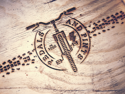 Pedals and Pints v2 Mockup beer bicycle bike bike shop bikes boone branding concept design hickory icon icons illustration illustrator lightning logo mockup type typography vector