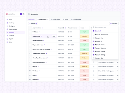 Accounts lists add column add columns airtable apollo column crm excel filter filter by filtering google sheet hubspot list list view manage filters saas salesforce tab table table view