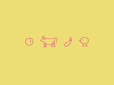 AL's Deli als deli animals chick chickpea cow eggplant food illustration restaurant san francisco