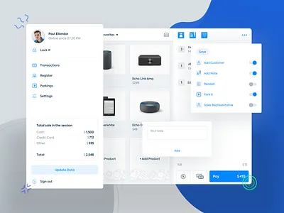 ikas POS Retail App app cart checkout dashboard design flat icon ipad minimal mobile payment point of sale pos pos app retail simple tablet ui ux vector