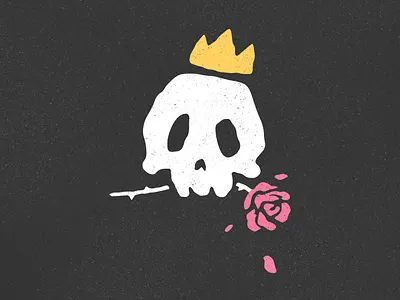 Wonderbones art bone bones clean crown grit gritty hand drawn icon illustration illustrator photoshop rose skull tattoo vector wonder