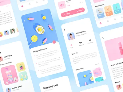 Summer Beauty 04 app design icon ui ux