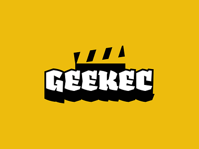 GEEKEC - Movie podcast logo brand branding designer film film flap graphic graphic design logo logo movie modern movies podcast slovakia