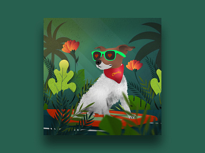 Chester in Love adobeillustrator art design dog illustration doggy drawing illustration portrait vector