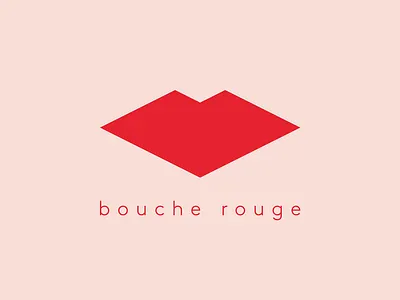 bouche rouche Logo bouche rouge brand branding clean design feminine lips logo logotype makeup makeup artist minimal minimalistic red swiss typogaphy typography vector visual identity