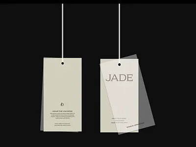 Label Design for Fashion Brand Jade animation brandidentity branding fashionbrand graphic design labeldesign logo minimalisticdesign