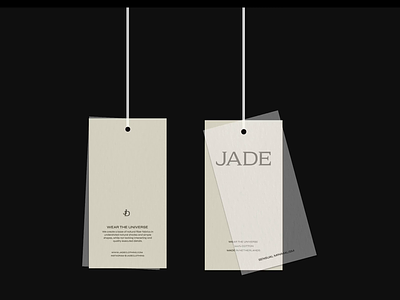 Label Design for Fashion Brand Jade animation brandidentity branding fashionbrand graphic design labeldesign logo minimalisticdesign