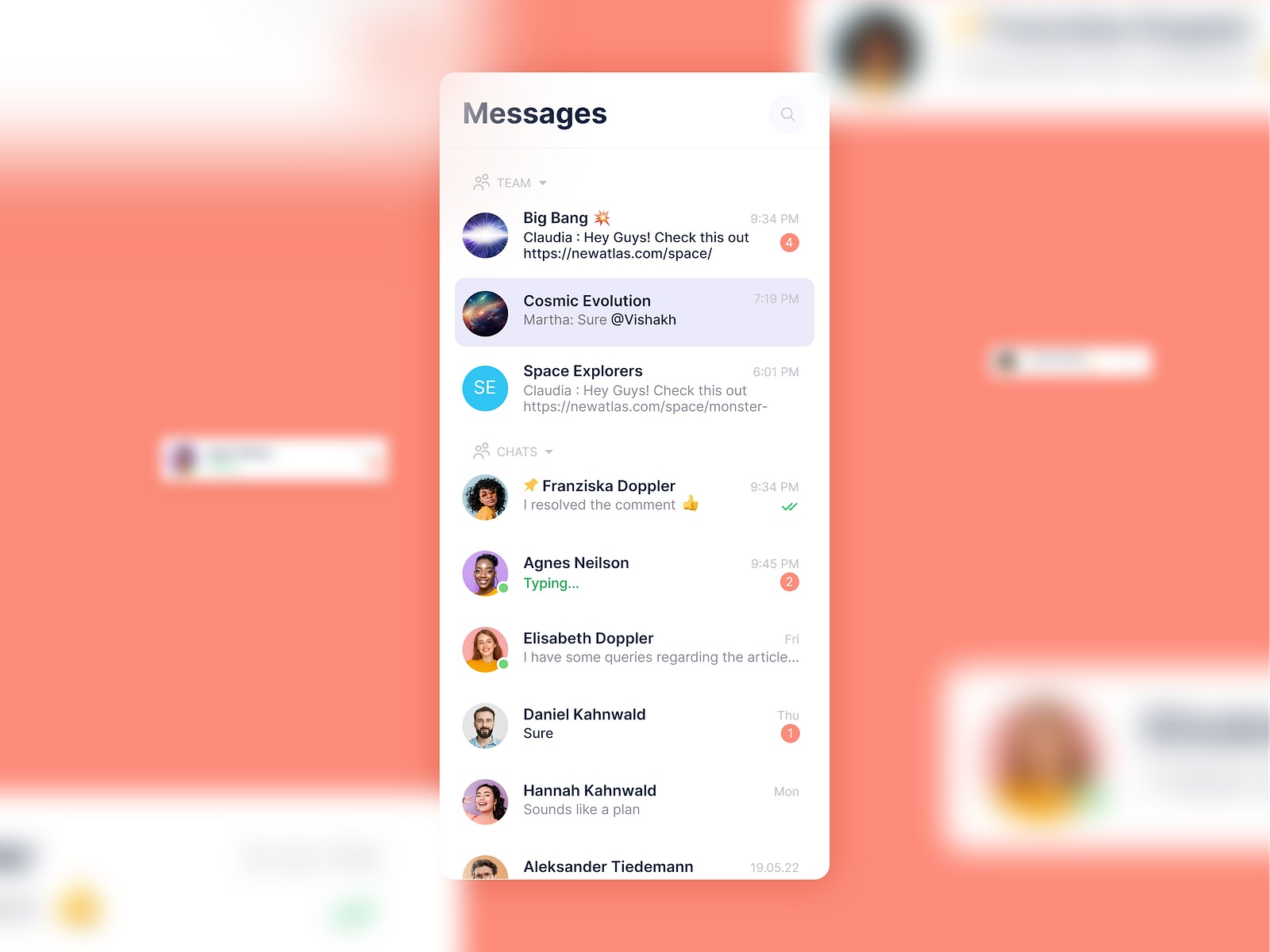 Teams Message UI breakdown by Vishakh on Dribbble